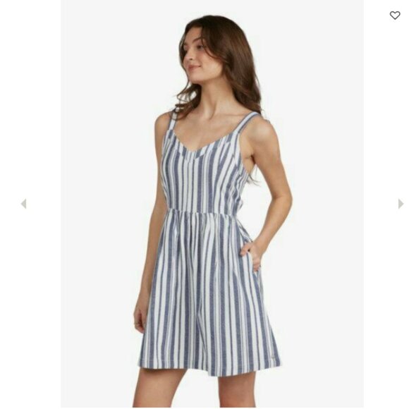 NWT Roxy "Up Above Tank Dress" Summer Striped Mini Dress XL - Picture 3 of 12